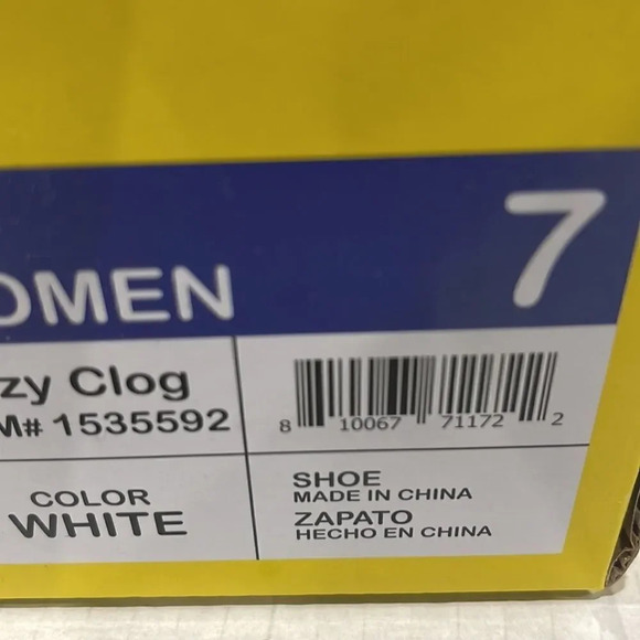 Joybees Cozy White clogs  With Removable Liner Size 7 - Picture 13 of 15